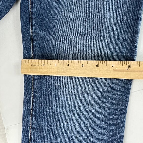 Max Mara Jeans Women's 29x29* Weekend Cropped Cigarette Skinny Blue Denim Tag 8 - Picture 14 of 16